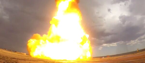 Опубликовано видео испытаний новой ракеты системы ПРО Опубликовано видео испытаний новой ракеты системы ПРО - Sputnik Литва