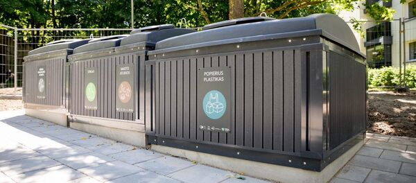 Cбор отходов в Вильнюсе Cбор отходов в Вильнюсе - Sputnik Lietuva