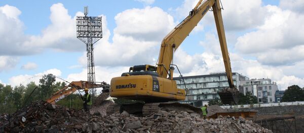 Демонтаж трибун - Sputnik Литва