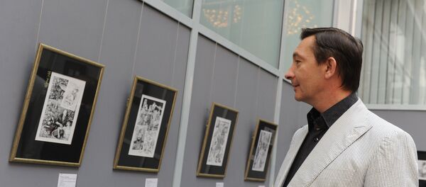 Открытие выставки иллюстратора Игоря Сакурова - Sputnik Литва