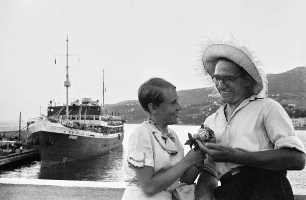 В Ялтинском порту. Крым, 1956 год. В Ялтинском порту. Крым, 1956 год. - Sputnik Lietuva