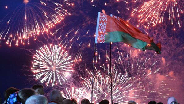 Baltarusijos Nepriklausomybes dienos minėjimas Minske - Sputnik Lietuva