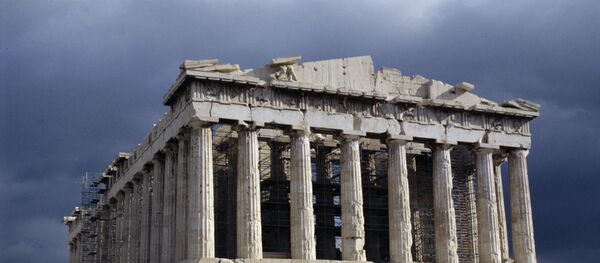 Парфенон - памятник античной архитектуры, расположенный на афинском Акрополе, архивное фото - Sputnik Lietuva