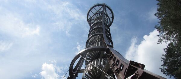 Обзорная башня в Молетай, Литва, архивное фото - Sputnik Lietuva