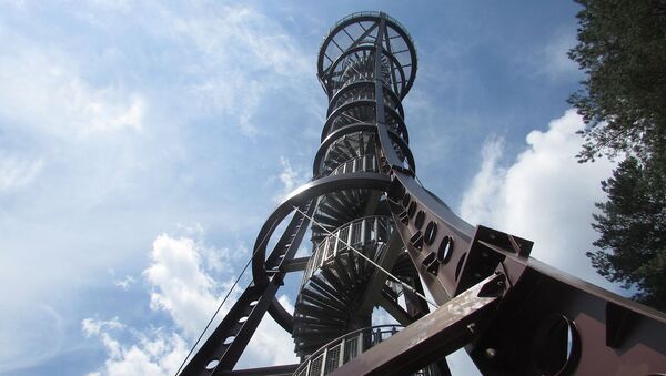 Обзорная башня в Молетай, Литва, архивное фото - Sputnik Lietuva