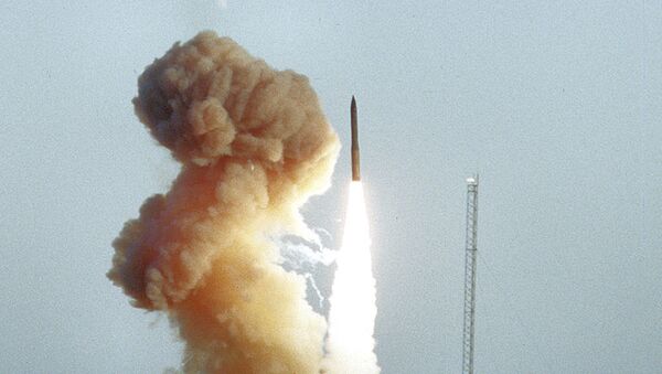Запуск американской баллистической межконтинентальной ракеты Minuteman III, архивное фото - Sputnik Lietuva