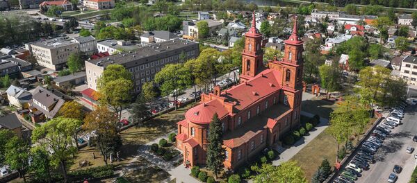 Паневежис - вид с птичьего полета, архивное фото - Sputnik Литва