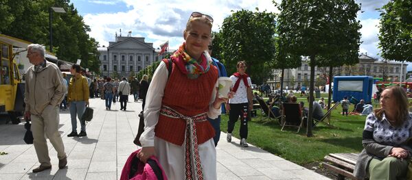 Празднование Дня коронации Миндаугаса в Вильнюсе, 6 июля 2019 года Празднование Дня коронации Миндаугаса в Вильнюсе, 6 июля 2019 года - Sputnik Lietuva