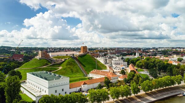 Аэрофотоснимок старого города, Вильнюс, архивное фото - Sputnik Литва