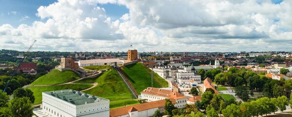 Аэрофотоснимок старого города, Вильнюс, архивное фото - Sputnik Литва
