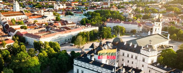 Аэрофотоснимок старого города, Вильнюс, архивное фото - Sputnik Литва