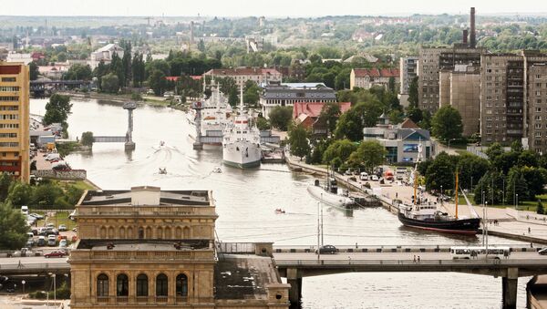 Вид на Калининград и реку Преголя, архивное фото - Sputnik Lietuva