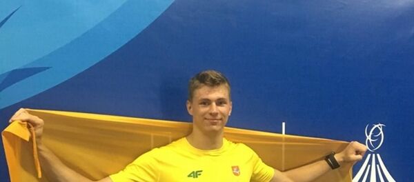 Копьеметатель Эдис Матусевичюс на квалификации Универсиады-2019 в Неаполе - Sputnik Литва