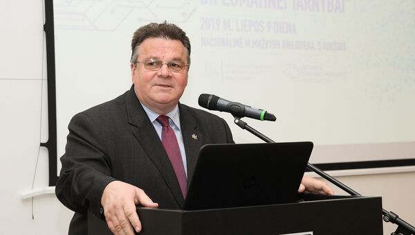 Министр иностранных дел Литвы Линас Линкявичюс, архивное фото - Sputnik Lietuva