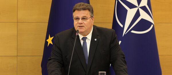 Министр иностранных дел Литвы Линас Линкявичюс, архивное фото - Sputnik Литва