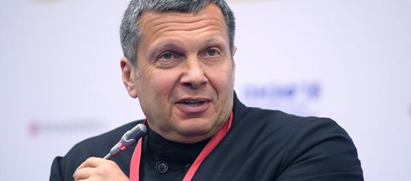 Журналист, теле- и радиоведущий Владимир Соловьев, архивное фото - Sputnik Литва