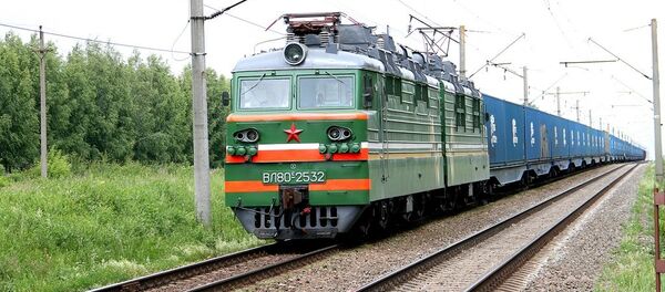 Белорусский поезд, архивное фото Белорусский поезд, архивное фото - Sputnik Lietuva