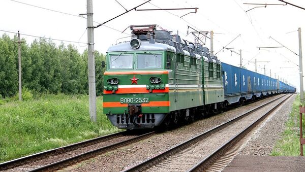 Белорусский поезд, архивное фото - Sputnik Lietuva