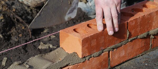 Строительный рабочий, архивное фото - Sputnik Литва