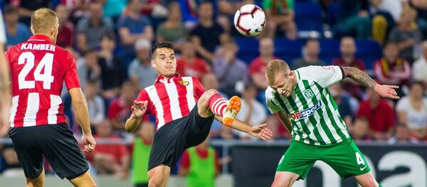 Вильнюсский Жальгирис и венгерский Гонведа в матче на Лиге Европы УЕФА, 11 июля 2019 - Sputnik Литва