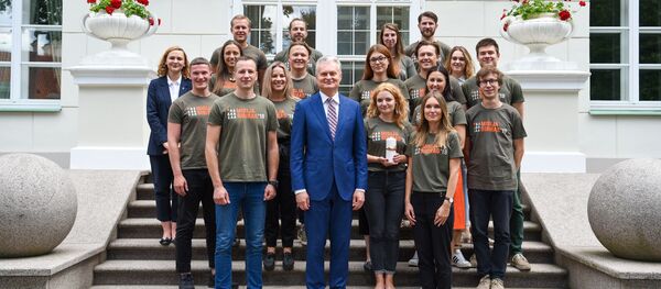 Президент Гитанас Науседа встретился с участниками Миссии Сибирь 2019 - Sputnik Литва