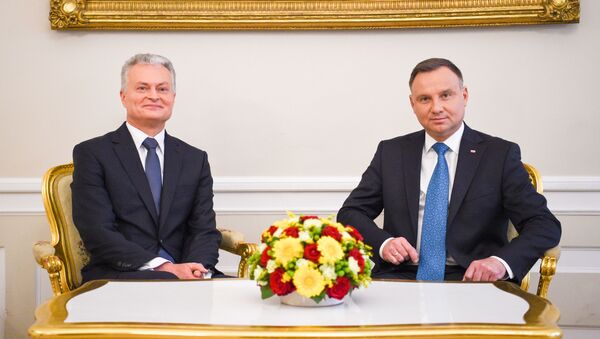 Lietuvos prezidentas Gitanas Nausėda susitiko su Lenkijos prezidentu Andžejumi Duda  - Sputnik Lietuva