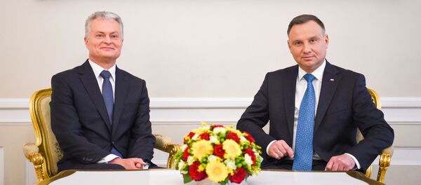 Lietuvos prezidentas Gitanas Nausėda susitiko su Lenkijos prezidentu Andžejumi Duda  - Sputnik Lietuva