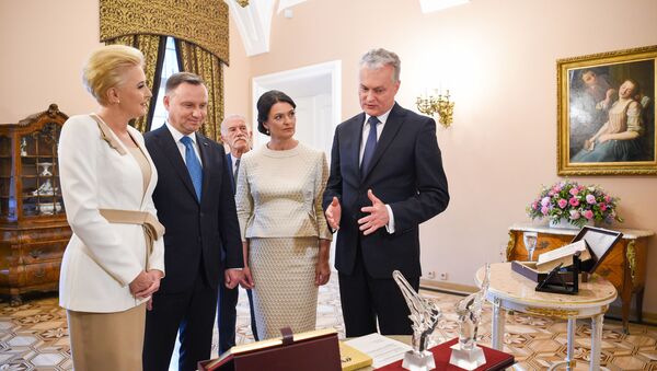 Президент Литвы Гитанас Науседа встретился с Президентом Польши Анджеем Дудой - Sputnik Литва