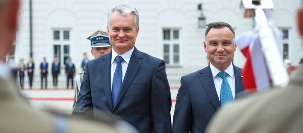Президент Литвы Гитанас Науседа встретился с Президентом Польши Анджеем Дудой - Sputnik Литва