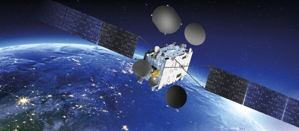 Космический аппарат Ямал-601, архивное фото Космический аппарат Ямал-601, архивное фото - Sputnik Lietuva