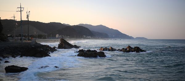 Побережье Японского моря в городе Чондончжин в Республике Корея, архивное фото Побережье Японского моря в городе Чондончжин в Республике Корея, архивное фото - Sputnik Lietuva