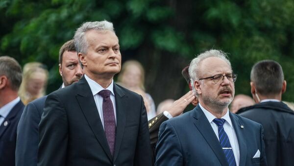Lietuvos prezidentas Gitanas Nausėda ir Latvijos prezidentas Egilis Levitas - Sputnik Lietuva