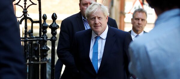 Британский премьер-министр Борис Джонсон, 23 июля 2019 года - Sputnik Литва