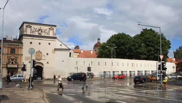 Ворота Зари и крепостная стена - Sputnik Литва