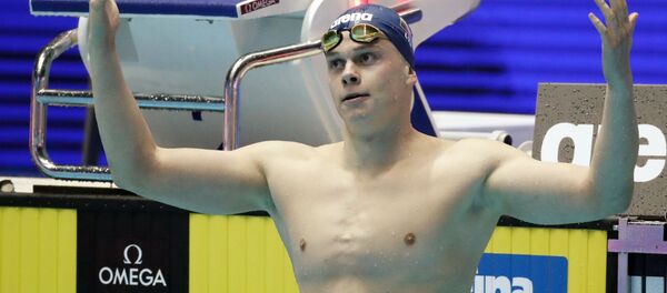 18-й чемпионат мира FINA по плаванию среди мужчин - 200 м вольным стилем, финал, Кванджу, Южная Корея, 23 июля 2019 года - Sputnik Литва