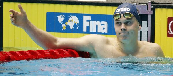 18-й чемпионат мира FINA по плаванию среди мужчин - 200 м вольным стилем, финал, Кванджу, Южная Корея, 23 июля 2019 года - Sputnik Литва