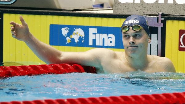 18-й чемпионат мира FINA по плаванию среди мужчин - 200 м вольным стилем, финал, Кванджу, Южная Корея, 23 июля 2019 года - Sputnik Литва