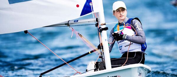 Виктория Андрулите на чемпионате мира по парусному спорту в классе яхт Лазер-Радиал, архивно фото - Sputnik Литва