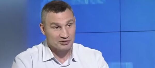 Кличко впал в ступор, пытаясь выговорить название украинской организации Кличко впал в ступор, пытаясь выговорить название украинской организации - Sputnik Литва