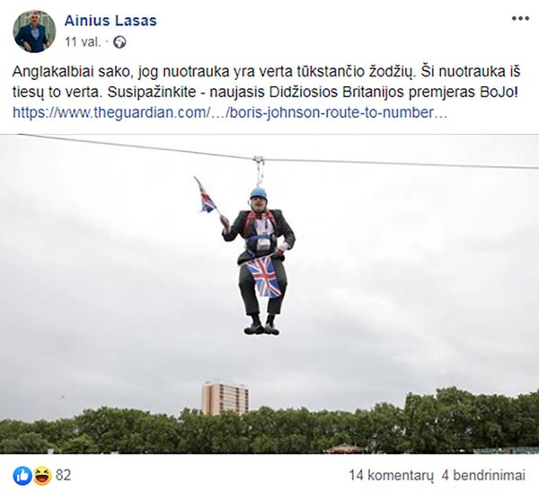 Nuo Boriso Džonsono iki Ruslano Kirilkino: ką Facebook aptarinėja Lietuvos miesčionys Nuo Boriso Džonsono iki Ruslano Kirilkino: ką Facebook aptarinėja Lietuvos miesčionys - Sputnik Lietuva