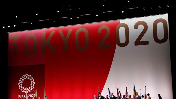Likus lygiai metams iki olimpiados Tokijuje surengta iškilminga ceremonija, 2019 m. liepos 24 d. - Sputnik Lietuva