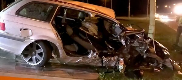 Авария на скорости 120 км\ч - Sputnik Литва