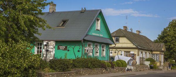 Деревянные дома в городе Тракай, архивное фото - Sputnik Литва