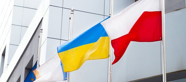 Флаги Польши и Украины - Sputnik Литва