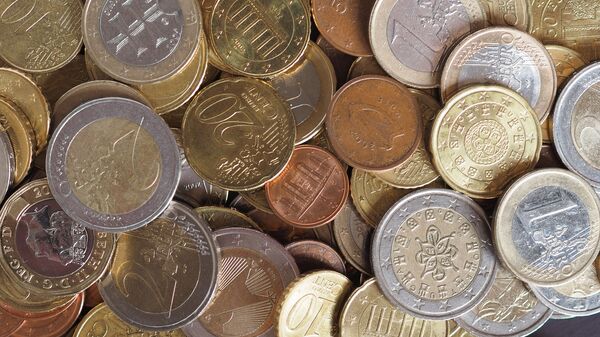 Евро, монеты, архивное фото - Sputnik Lietuva