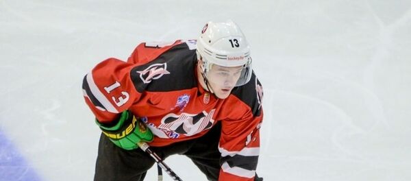 Литовский хоккеист Угнюс Чижас, архивное фото Литовский хоккеист Угнюс Чижас, архивное фото - Sputnik Литва