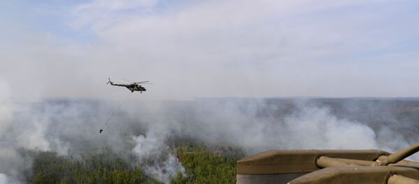Ликвидация пожаров в Красноярском крае, архивное фото - Sputnik Литва