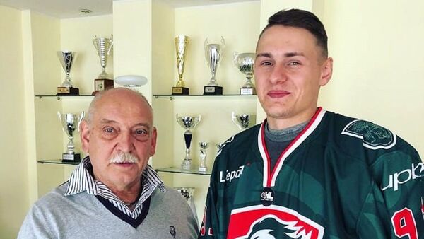 Нападающий сборной Литвы по хоккею Марк Калейников будет защищать цвета ХК Лиепая - Sputnik Литва