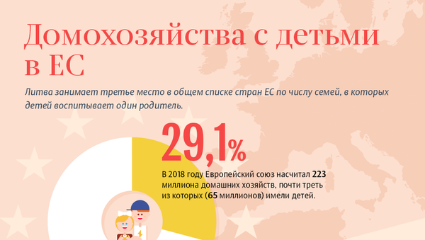 Домохозяйства с детьми в ЕС - Sputnik Литва