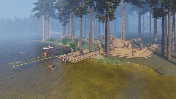 На озере Балжис появится пляж для людей с ограниченными возможностями - Sputnik Литва